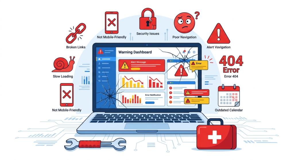 Reparacion web urgente